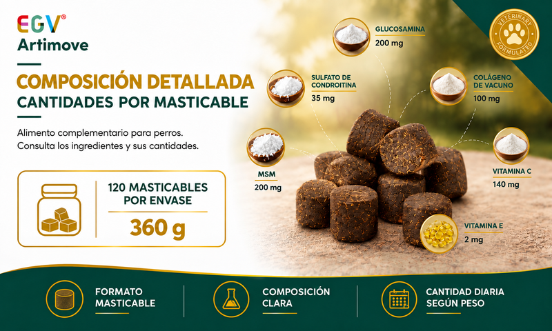 Artimove — Ingredientes y cantidades